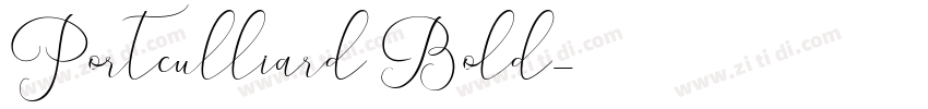 Portculliard Bold字体转换